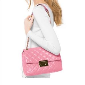 Michael Kors Sloan Large Quilted Patent Bag